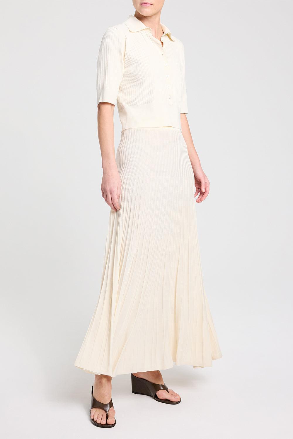 Pleated Midi Skirt-CREAM-XS-CLOTHINGSKIRTMIDI-TWP