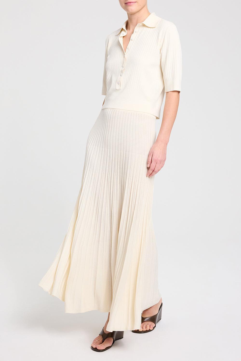Pleated Midi Skirt-CREAM-XS-CLOTHINGSKIRTMIDI-TWP