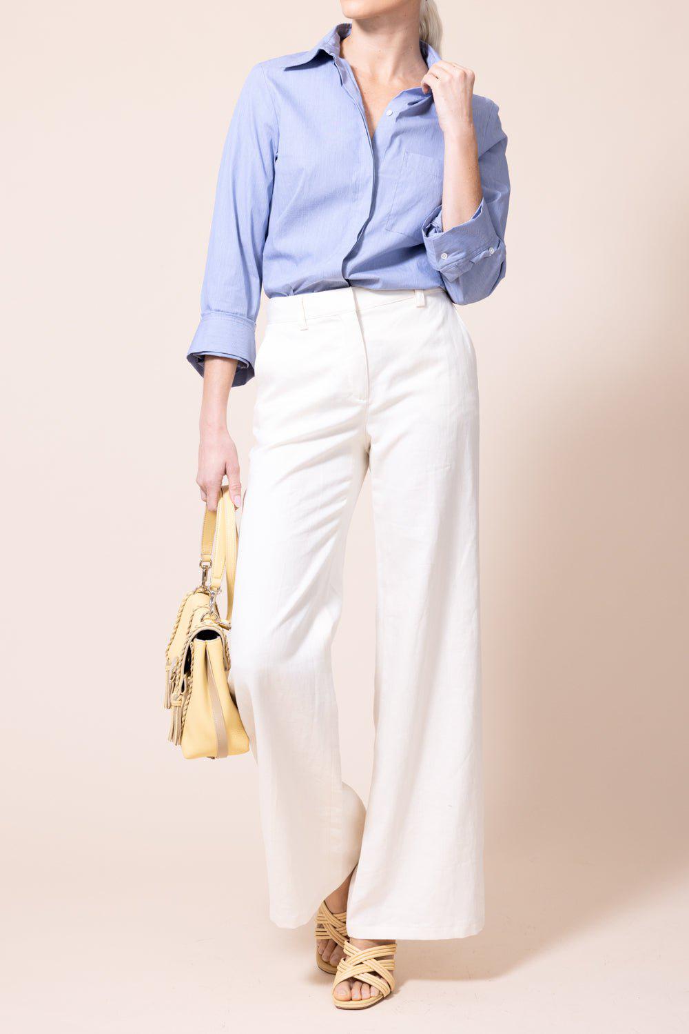 TWP-Boyfriend Shirt - Indigo Melange-