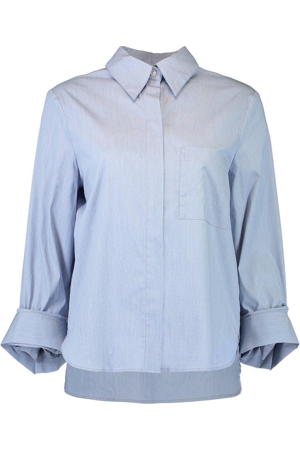 TWP-Boyfriend Shirt - Indigo Melange-