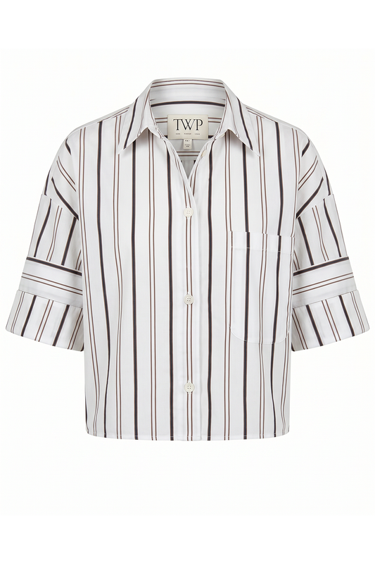 Next Ex Top - White Multi-STRIPE-P-CLOTHINGTOPBLOUSE-TWP