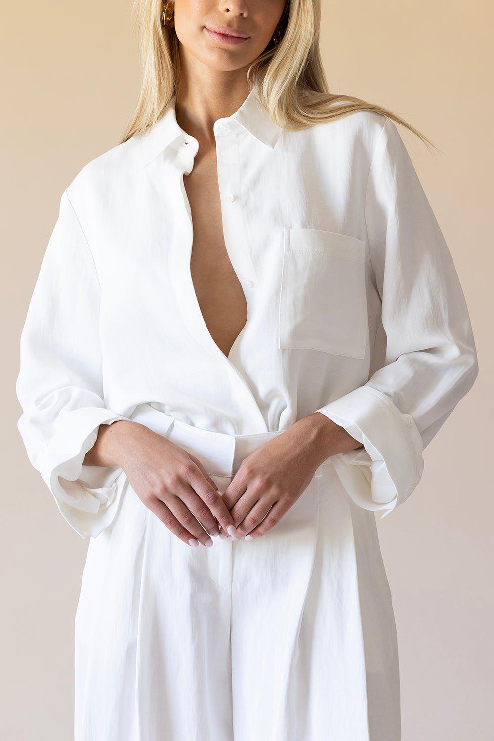 TWP-Oversized Boyfriend Shirt-