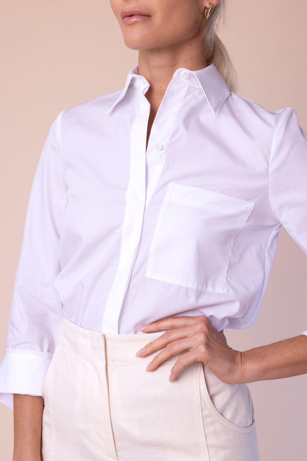TWP-Boyfriend Shirt - White-