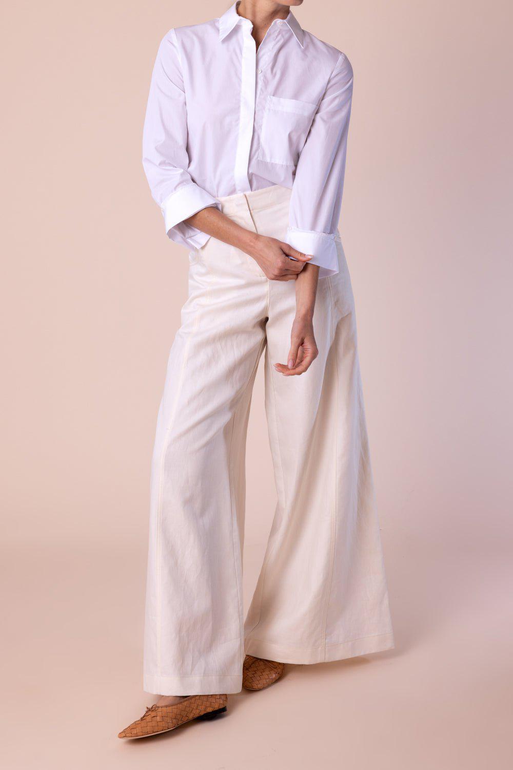 TWP-Boyfriend Shirt - White-