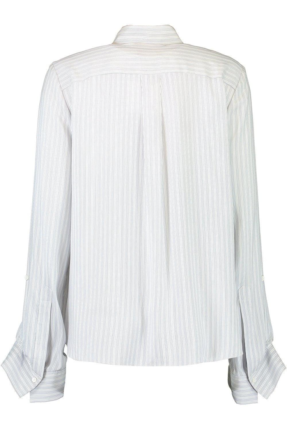TWP-Boyfriend Silk Shirt - Blue Stripe-