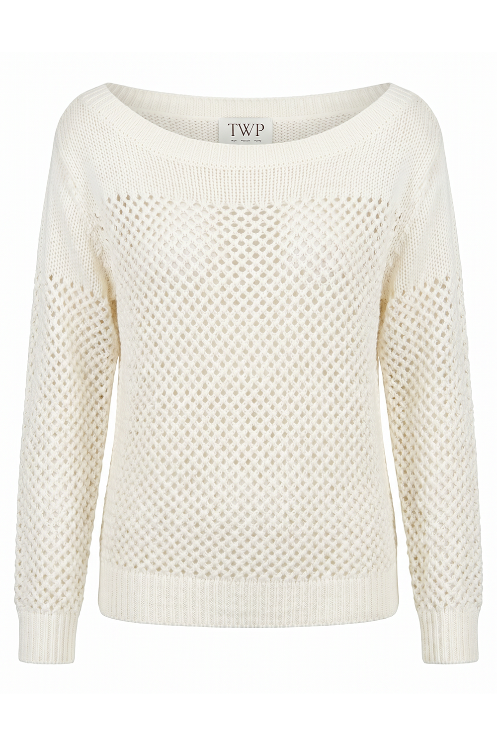 Long Sleeve Plot Hole Top-CREAM-XXS-CLOTHINGTOPSWEATER-TWP