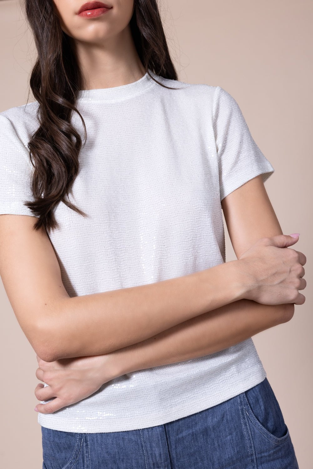 TWP-Sequined Tee-
