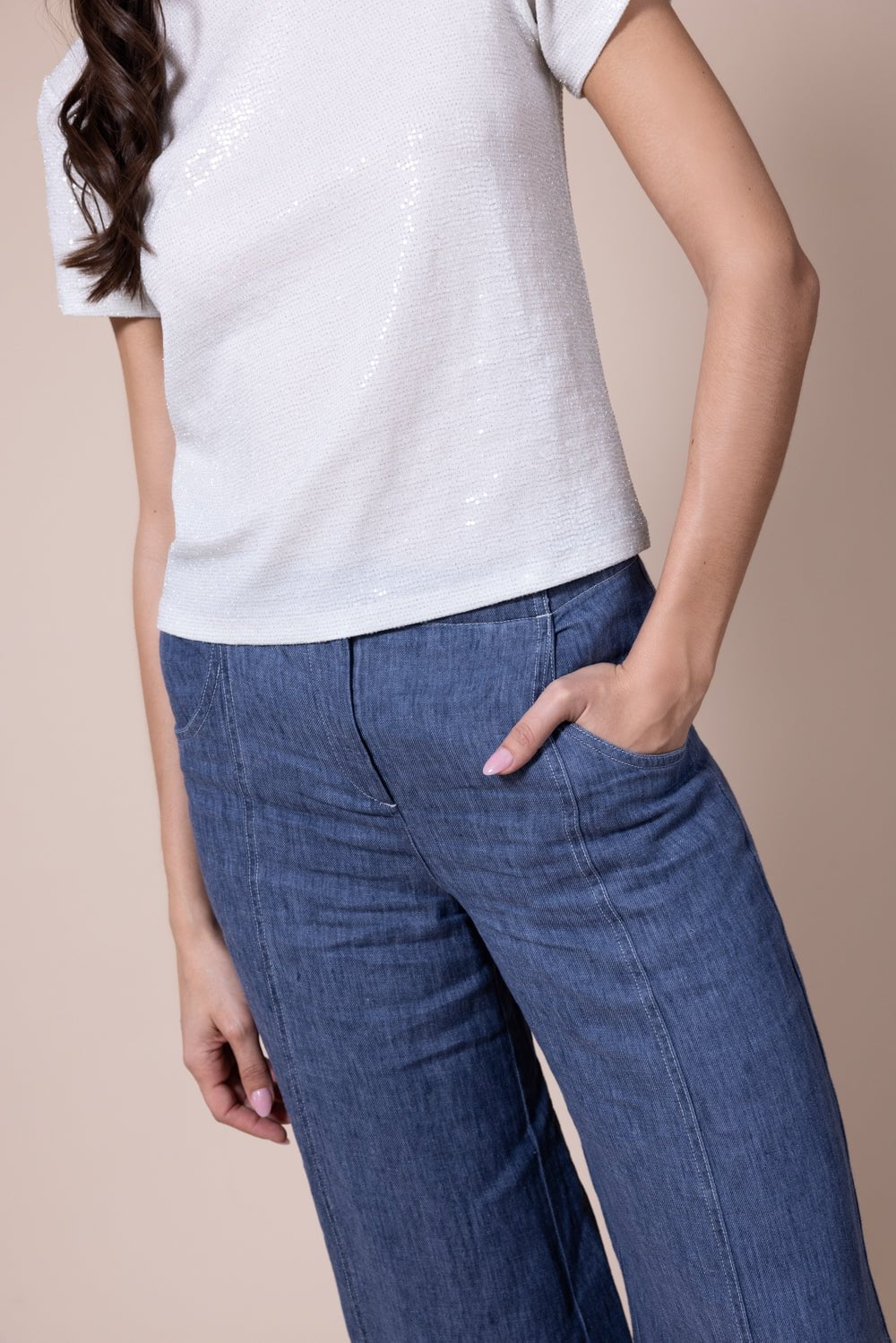 TWP-Sequined Tee-