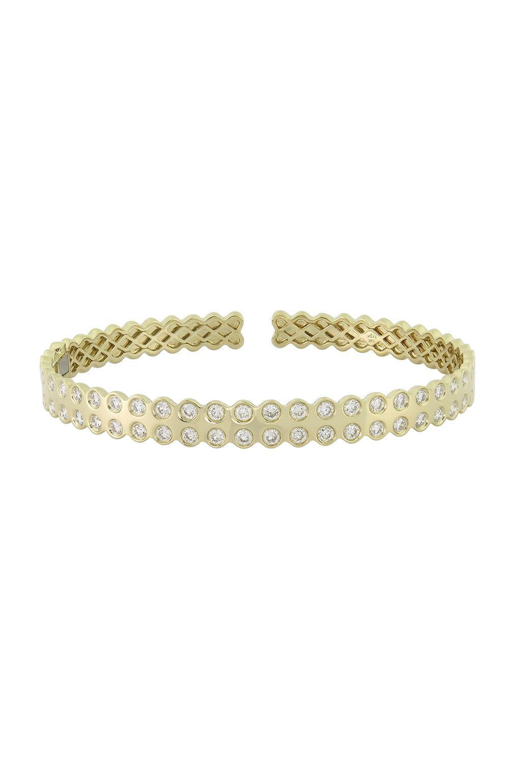 Diamond Leggo 2.0 Small Bangle Bracelet-YELLOW GOLD-JEWELRYFINE JEWELBRACELET O-TYPE JEWELRY