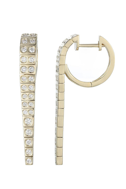 Diamond Leggo Id Large Earrings-YELLOW GOLD-JEWELRYFINE JEWELEARRING-TYPE JEWELRY