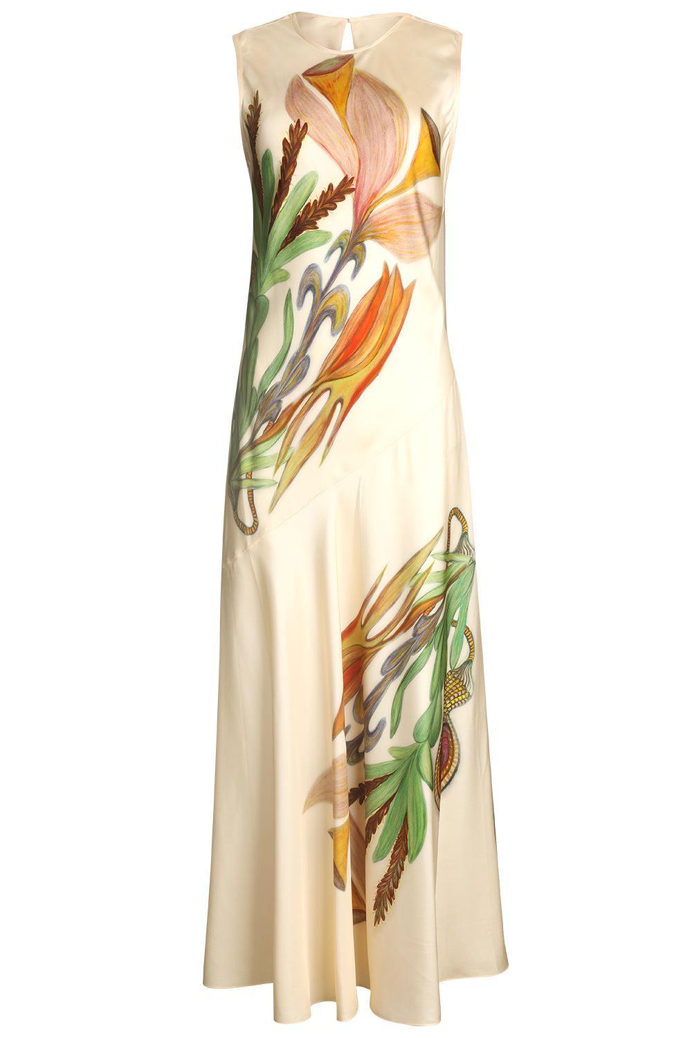 Gaea Midi Dress-CREAM-2-CLOTHINGDRESSCASUAL-ULLA JOHNSON