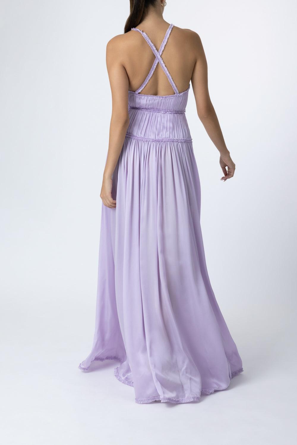Demetra Sleeveless Gown-PURPLE-2-CLOTHINGDRESSGOWN-ULLA JOHNSON