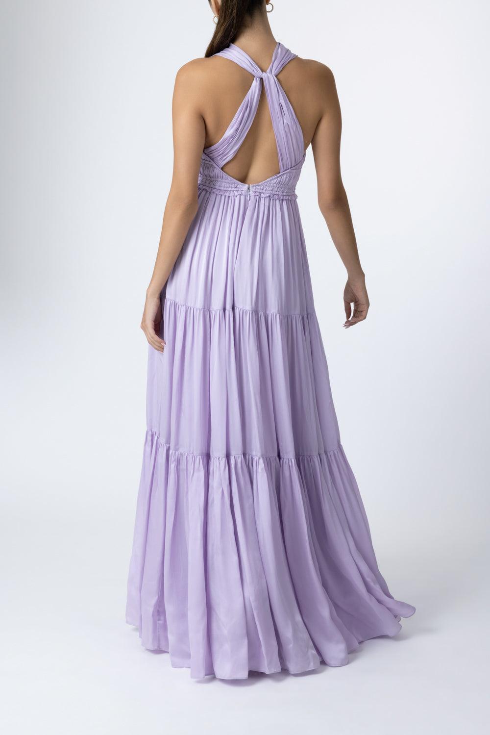 Freesia Sleeveless Gown-PURPLE-2-CLOTHINGDRESSGOWN-ULLA JOHNSON