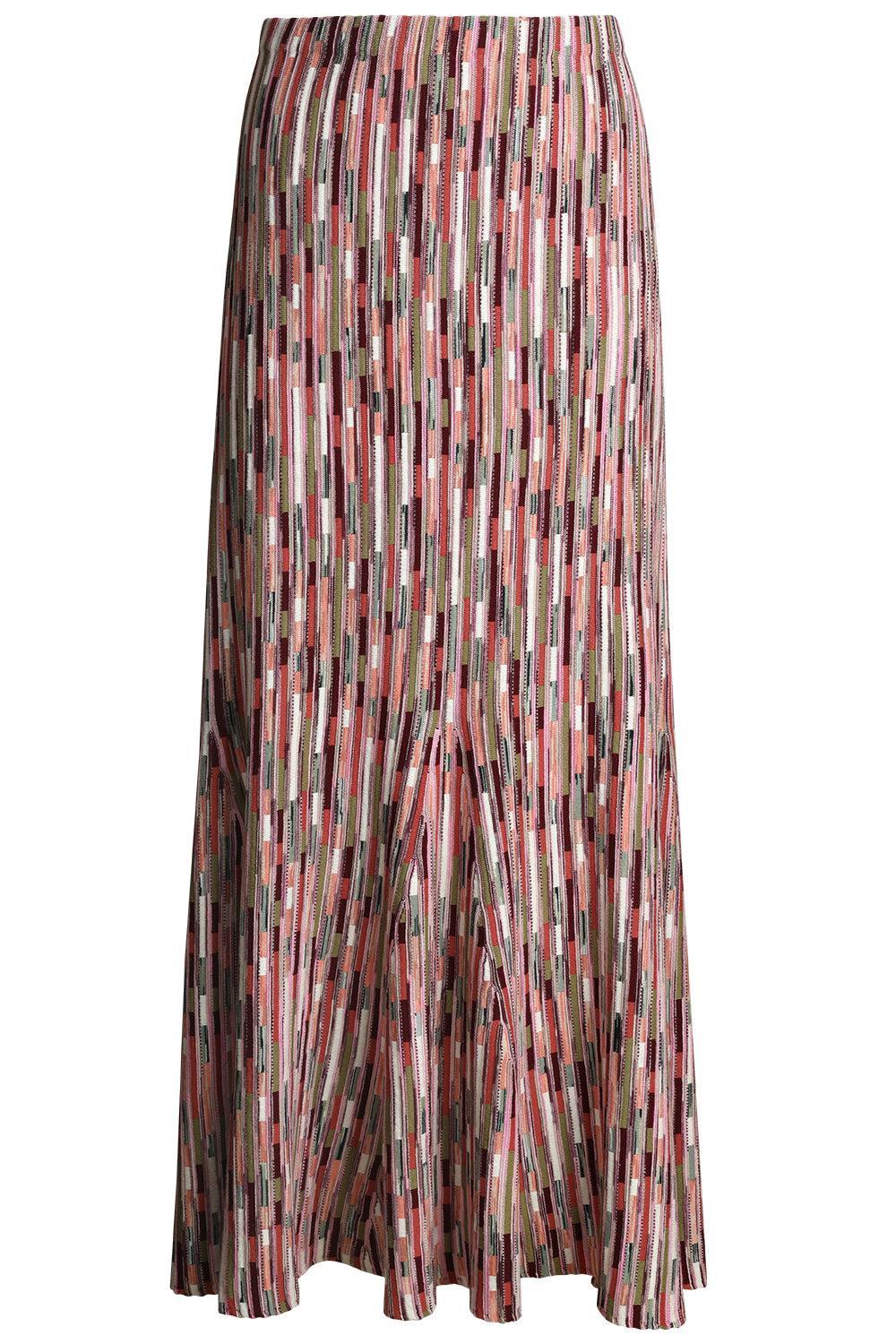 Marceline Multicolor Long Skirt-BROWN-P-CLOTHINGSKIRTMAXI-ULLA JOHNSON
