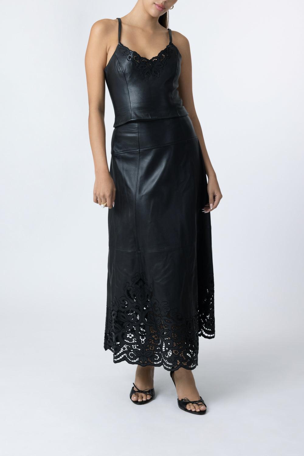 Nadia Leather Tank Top-BLACK-4-CLOTHINGTOPBLOUSE-ULLA JOHNSON