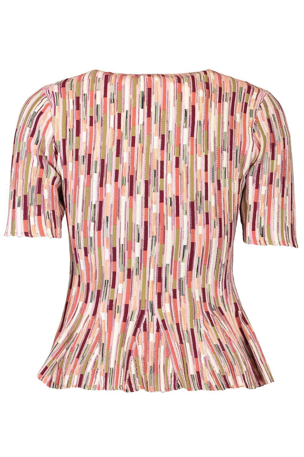 Samira Mulitcolor Top-BROWN-P-CLOTHINGTOPBLOUSE-ULLA JOHNSON