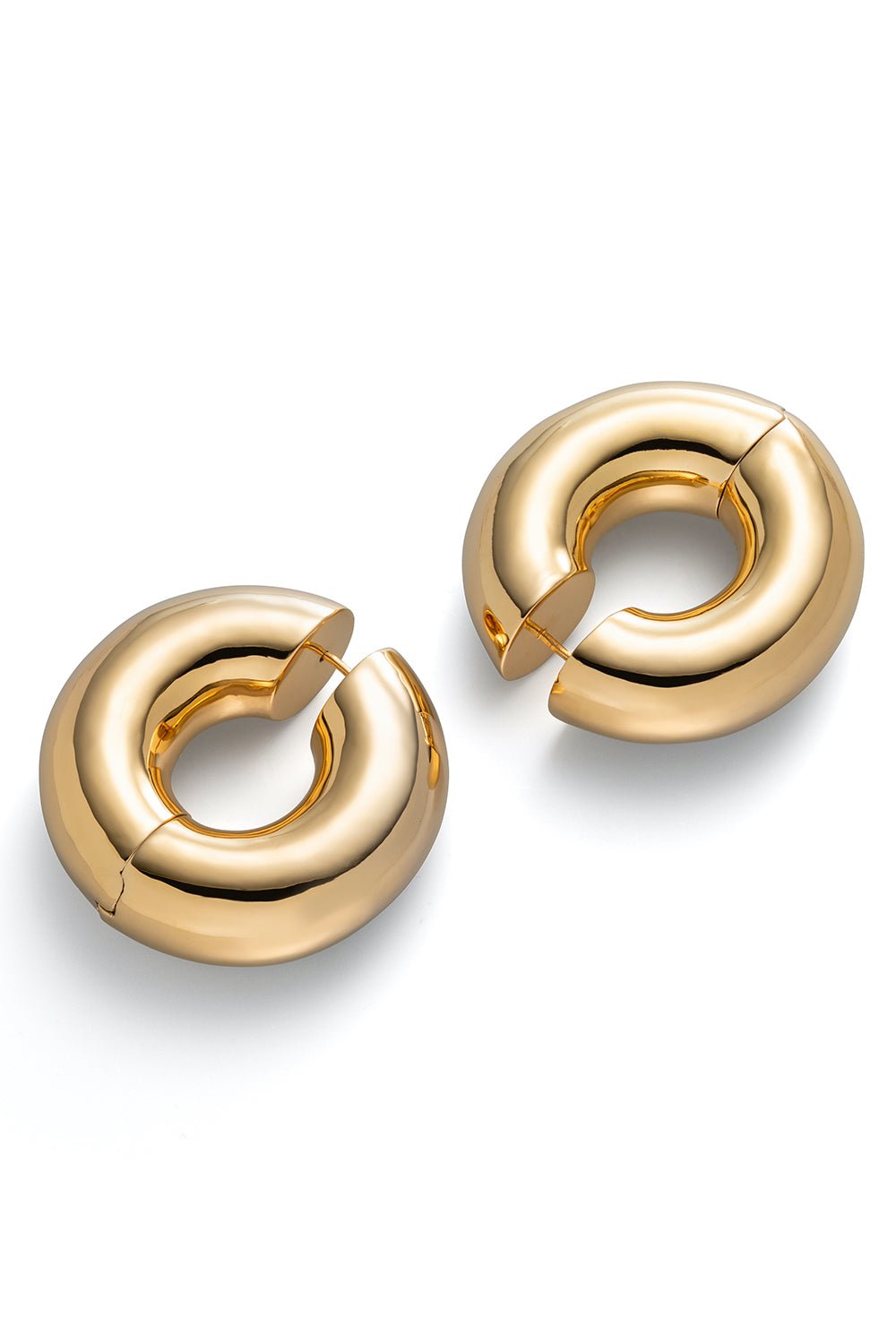 UNCOMMON MATTERS-Large Strato Hoops-GOLD