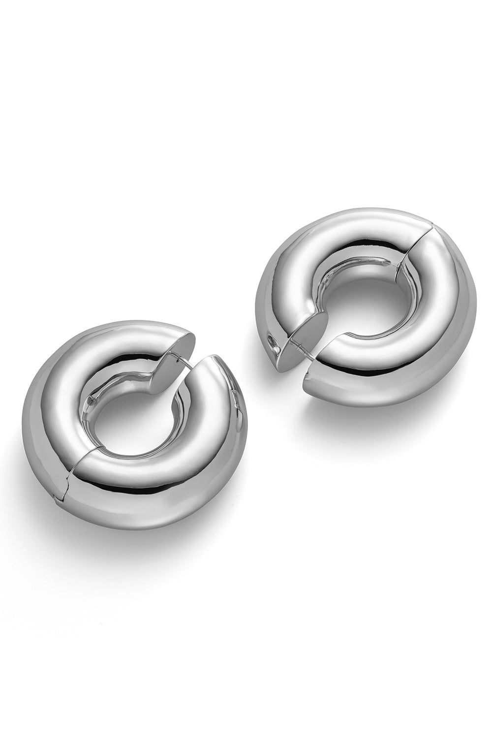 UNCOMMON MATTERS-Large Strato Hoops-SILVER
