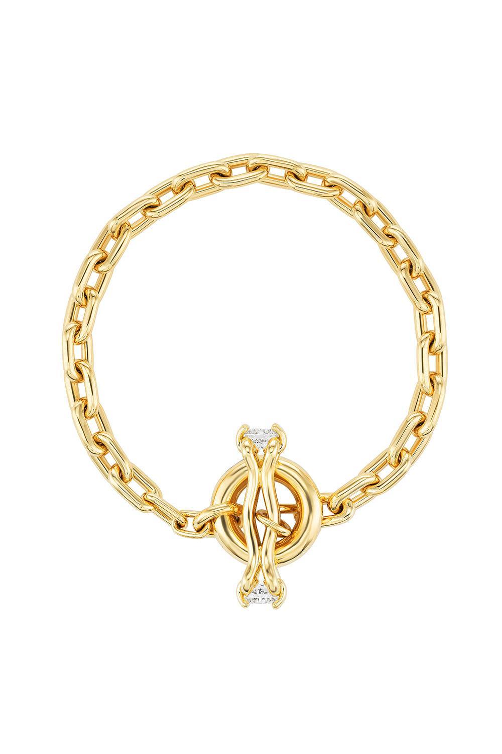 Diamond Toggle Bracelet-YELLOW GOLD-7-JEWELRYFINE JEWELBRACELET O-UNIFORM OBJECT