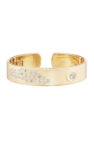 Diamond Handcuff Ring in 14k or 18k Gold | Uverly - UVERLY