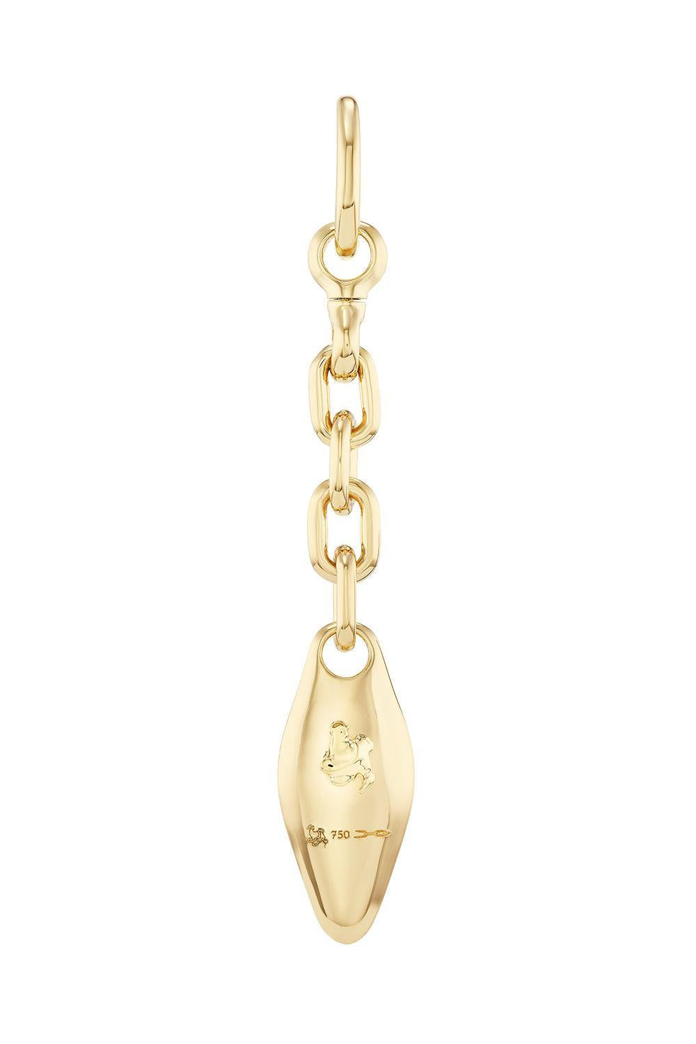 Vessel Letter Charm-YELLOW GOLD-E-JEWELRYFINE JEWELPENDANT-UNIFORM OBJECT
