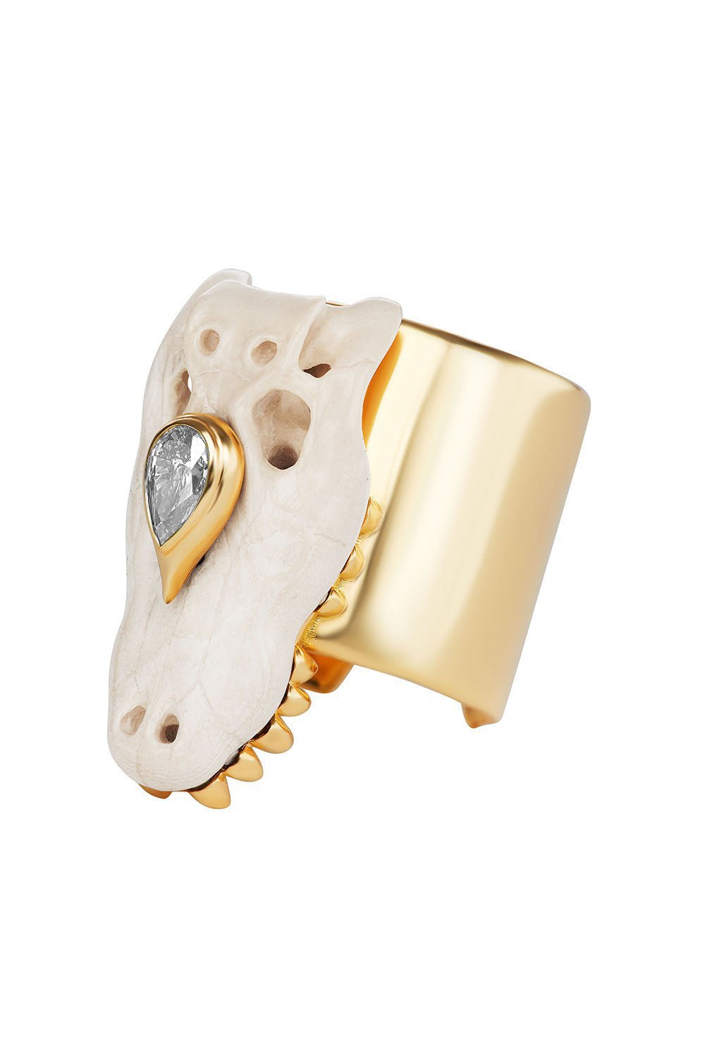 UNIFORM OBJECT-Mammoth Gator Ring-YELLOW GOLD