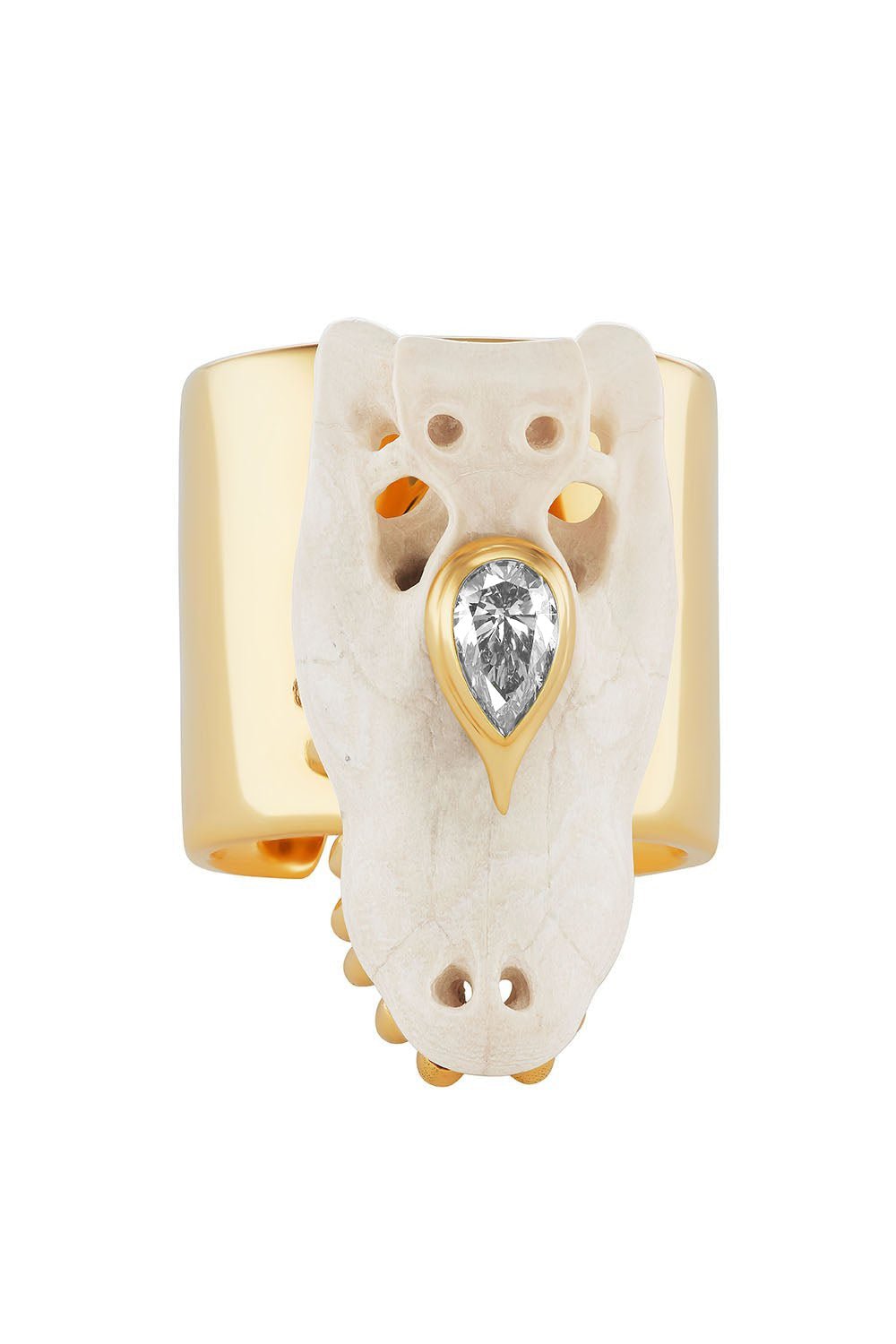 UNIFORM OBJECT-Mammoth Gator Ring-YELLOW GOLD