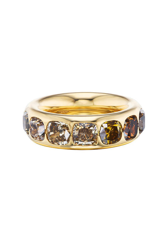 Champagne Diamond Ultra Gauge Ring-YELLOW GOLD-8-JEWELRYFINE JEWELRING-UNIFORM OBJECT