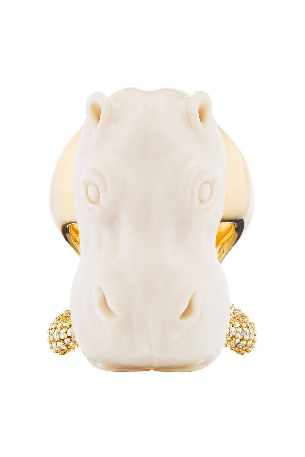 UNIFORM OBJECT-Hippo Ring-YELLOW GOLD