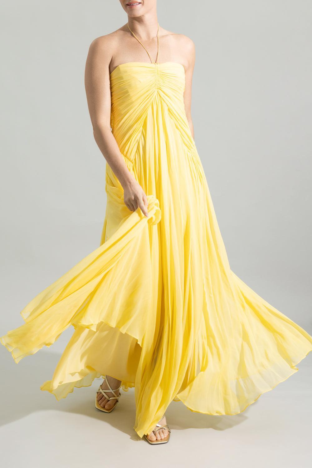 Ritz Dress-CANARY-0-CLOTHINGDRESSCOCKTAIL-CULT GAIA