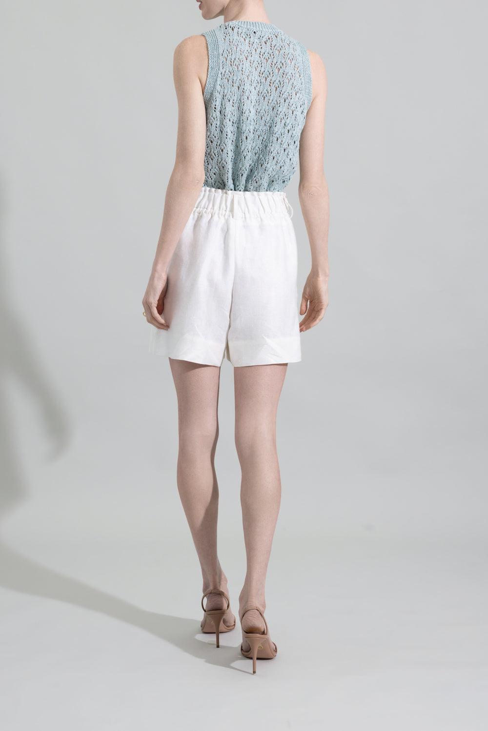 Sleeveless Knit Top-GREEN-XS-CLOTHINGTOPKNITS-ELEVENTY