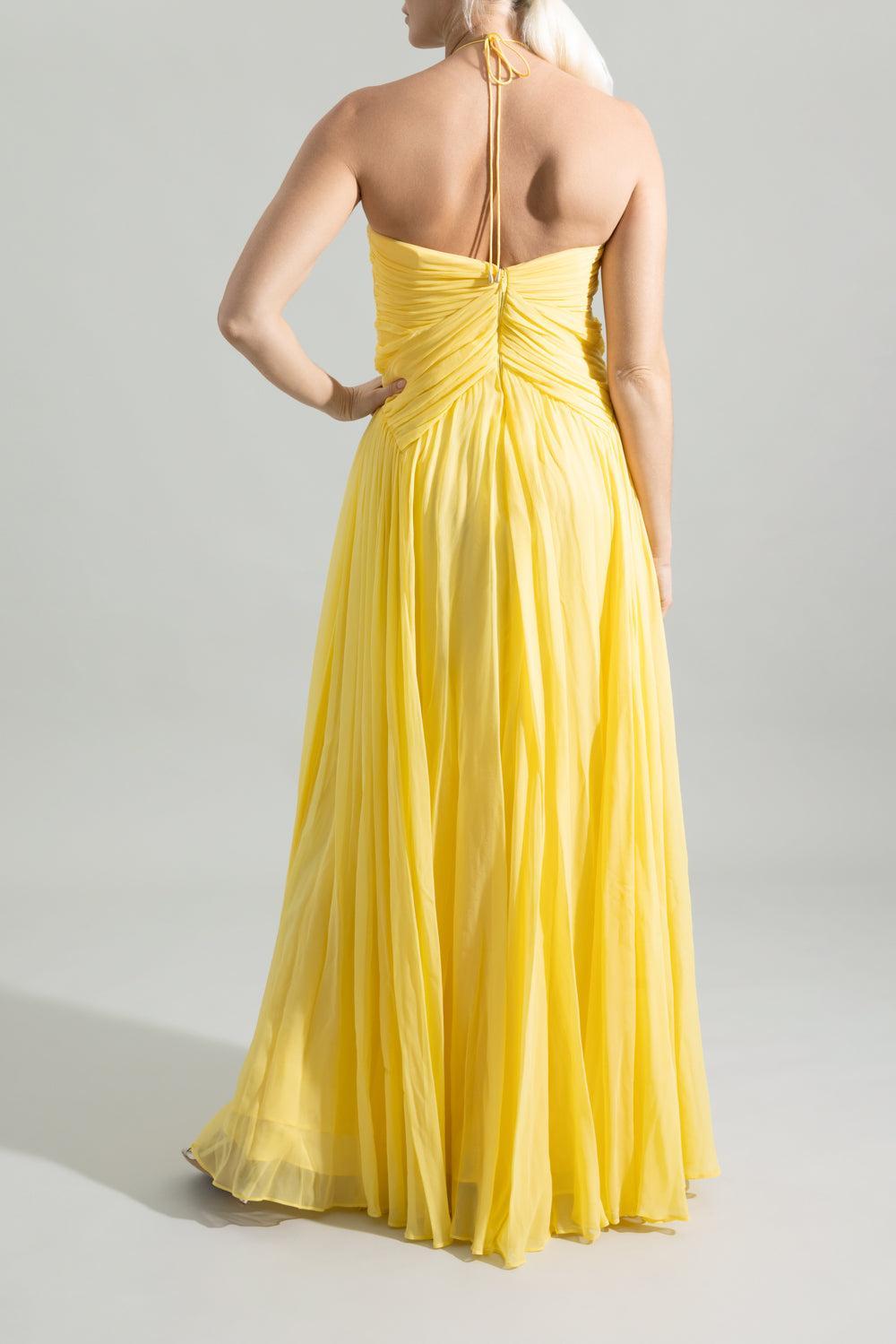 Ritz Dress-CANARY-0-CLOTHINGDRESSCOCKTAIL-CULT GAIA