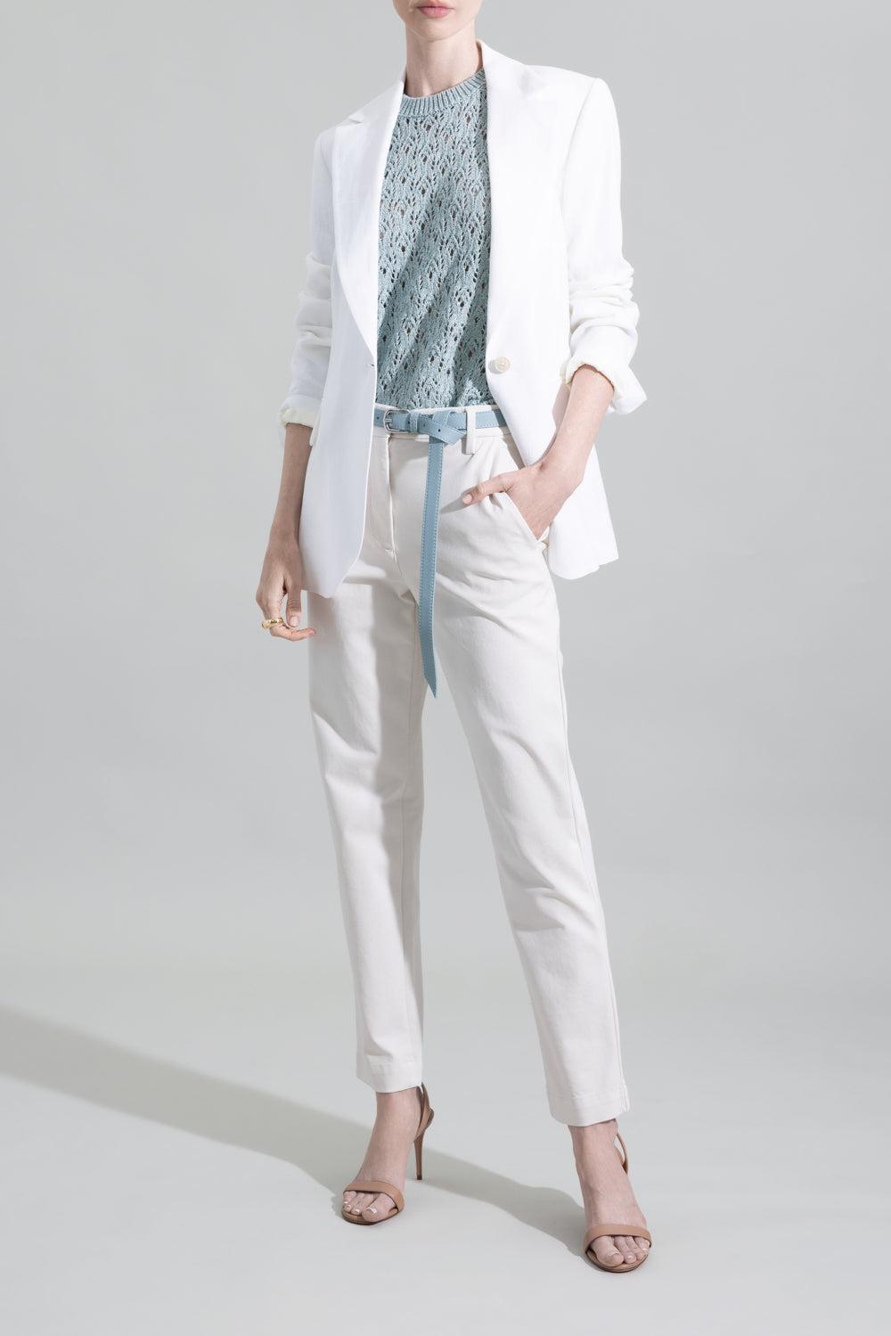 Crop Pant-SAND-36-CLOTHINGPANTCASUAL-ELEVENTY