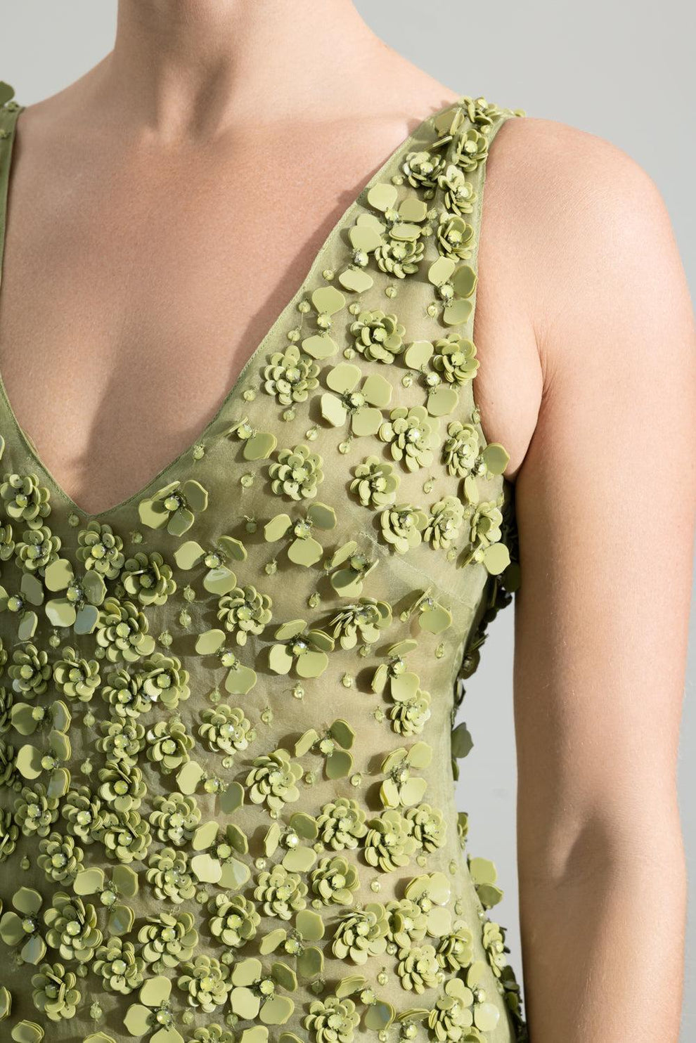 cult gaia green sequin dress SITA GOWN