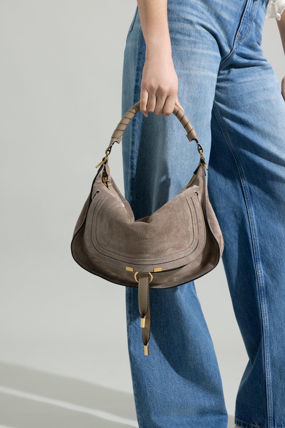 Marcie Small Shoulder Bag-BROWN-HANDBAGSHOULDER-CHLOÉ