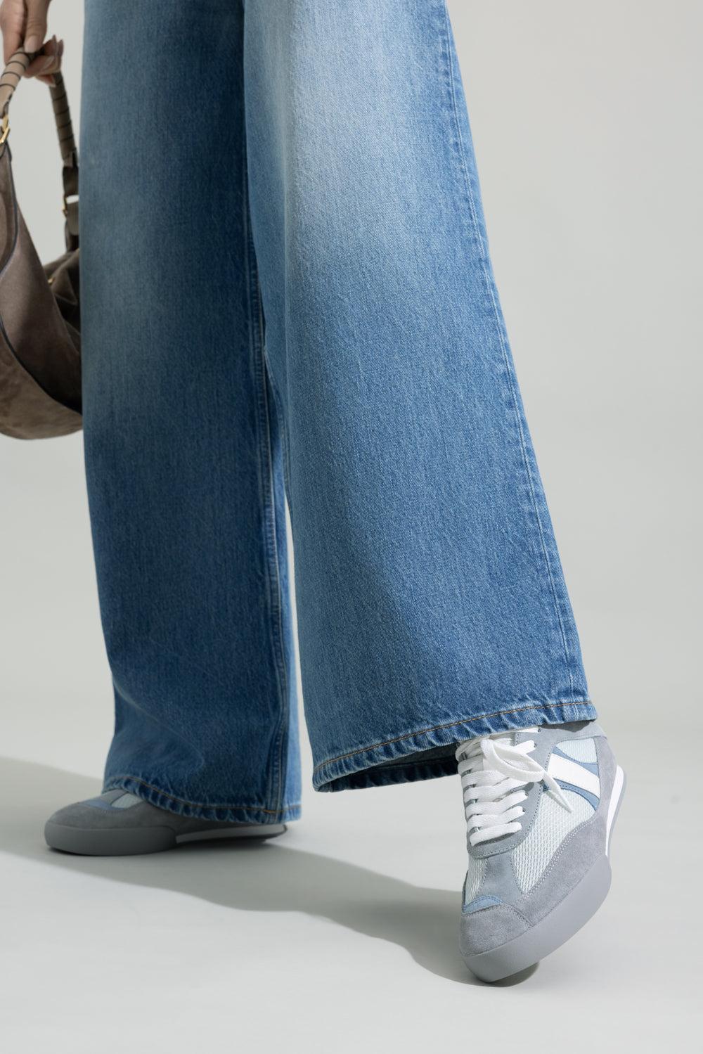 Chloe Kick Sneaker - Greyish Blue-GREY-36-SHOESNEAKER-CHLOÉ