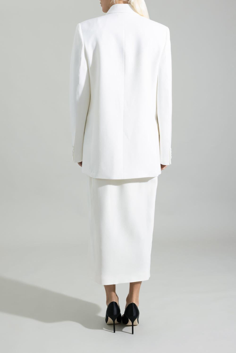 Split Detail Skirt-CREAM-2-CLOTHINGSKIRTMAXI-VICTORIA BECKHAM