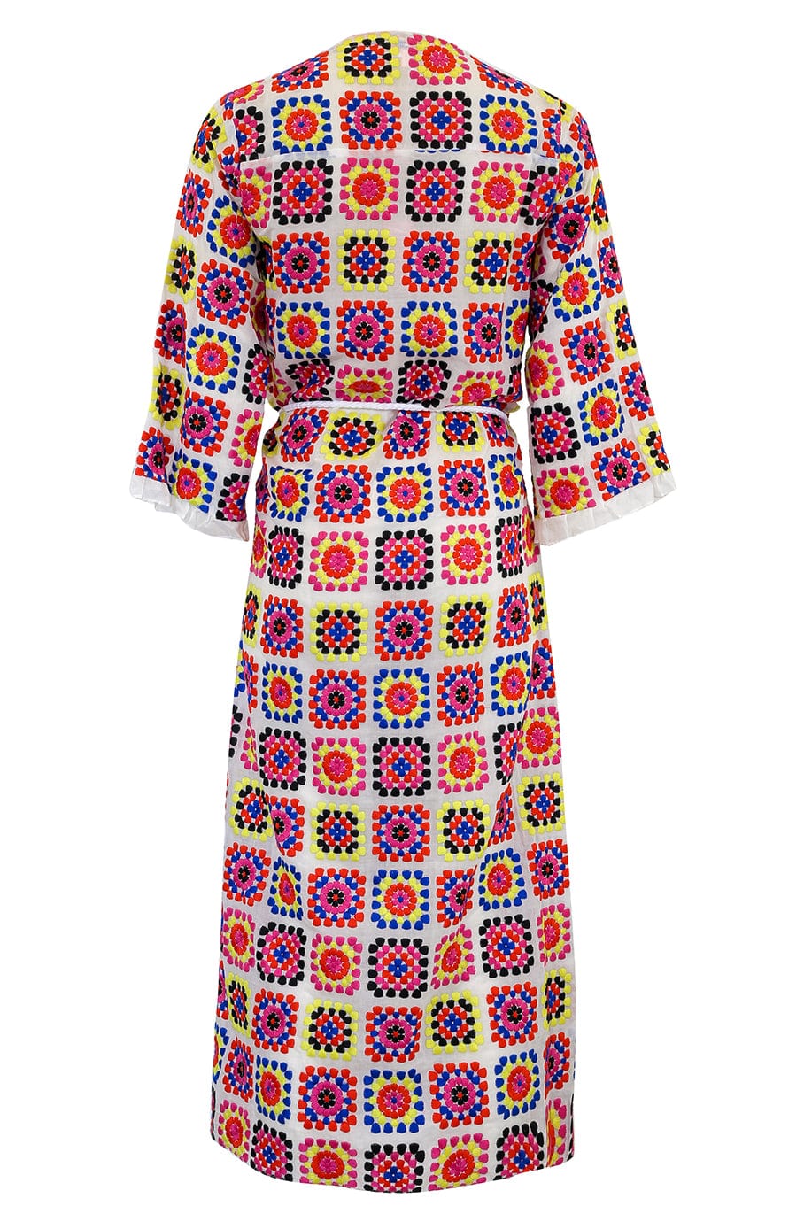 VALERIE KHALFON-Yucatan Embroidered Caftan With Pockets-