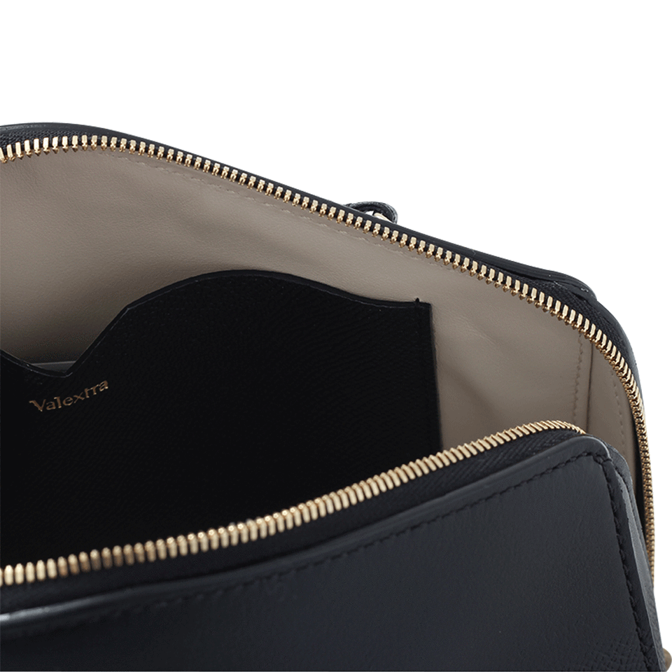 VALEXTRA-Casa Shoulder Bag-BLACK