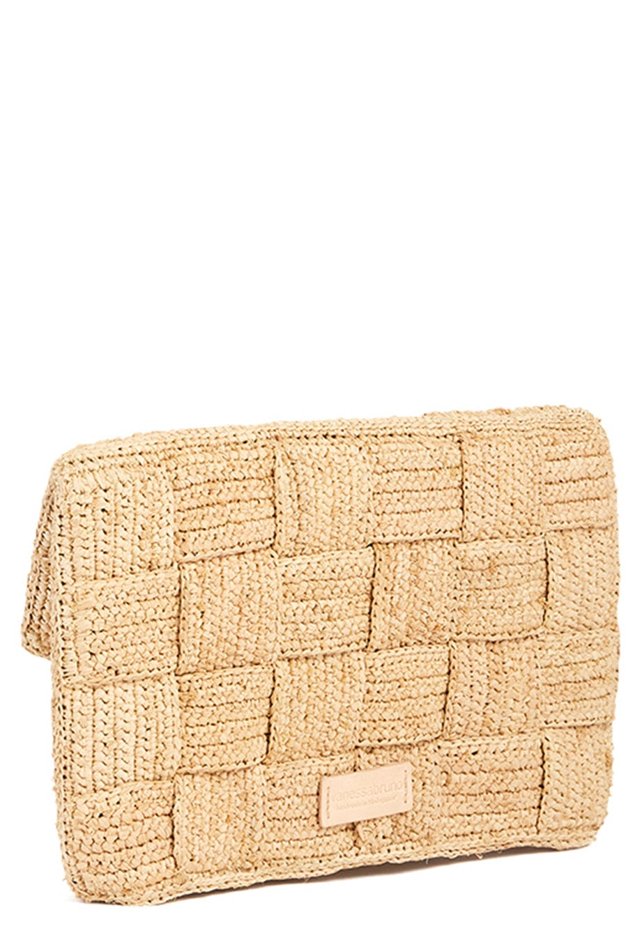 VANESSA BRUNO-Fold Over Clutch-NATUREL