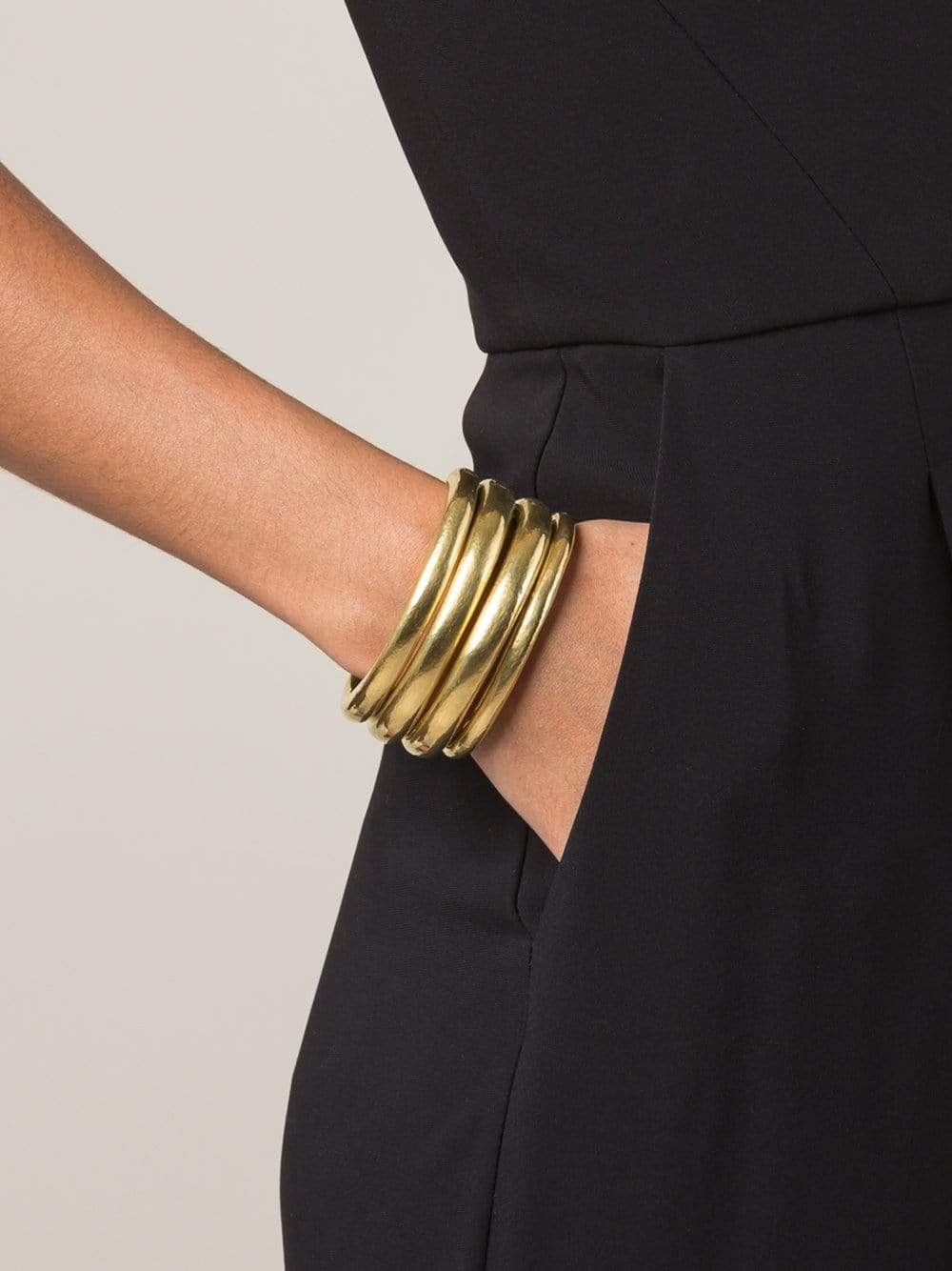 VAUBEL-Multi-Hinged Bangle-GOLD