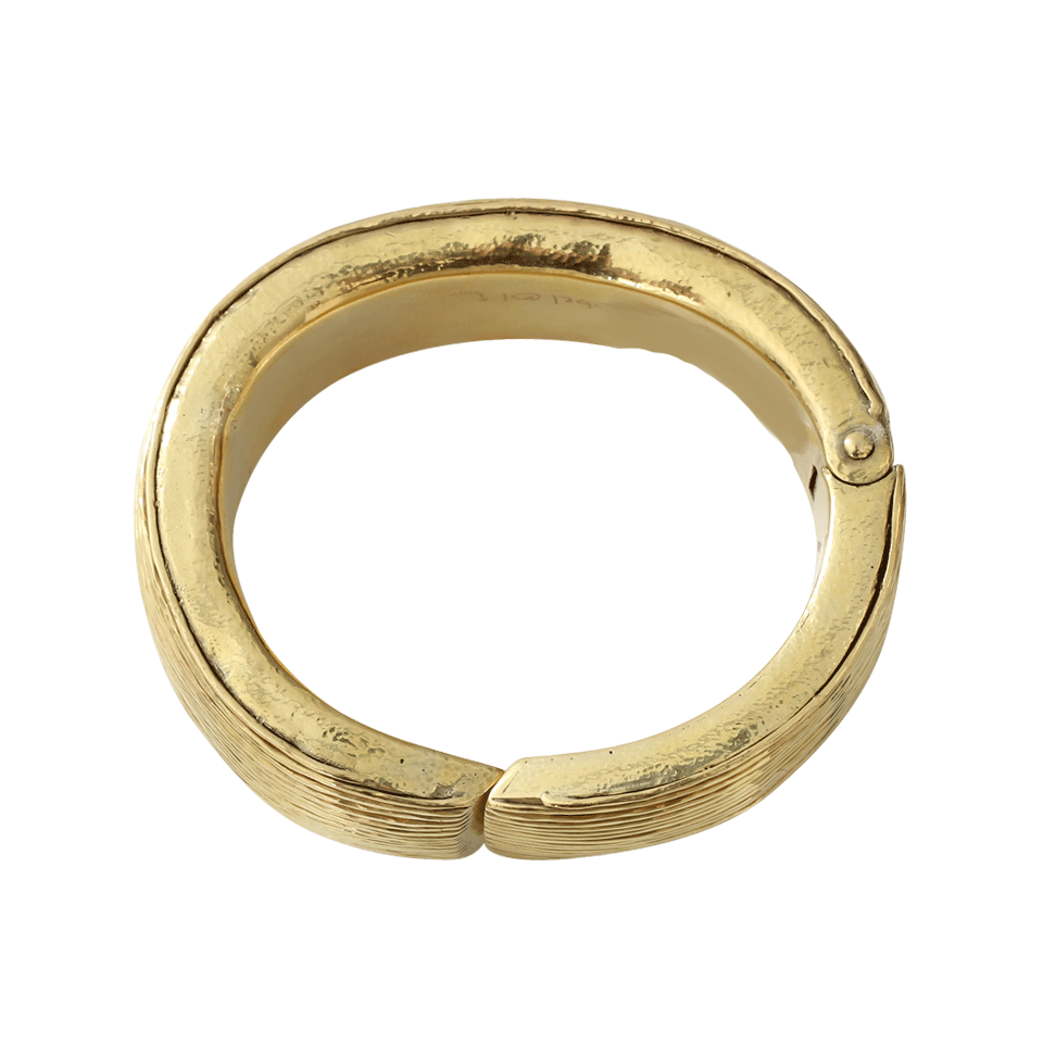 VAUBEL-Multi-Line Hinged Bangle-GOLD