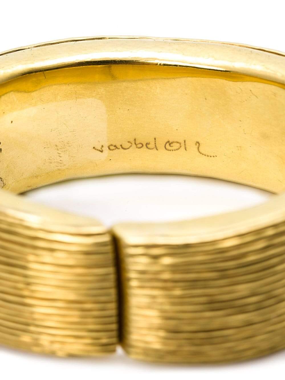 VAUBEL-Multi-Line Hinged Bangle-GOLD