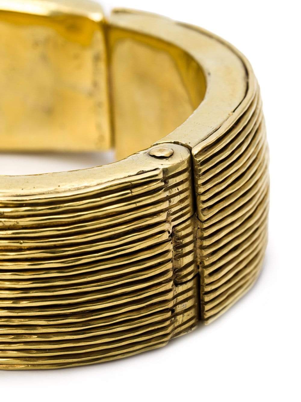 VAUBEL-Multi-Line Hinged Bangle-GOLD