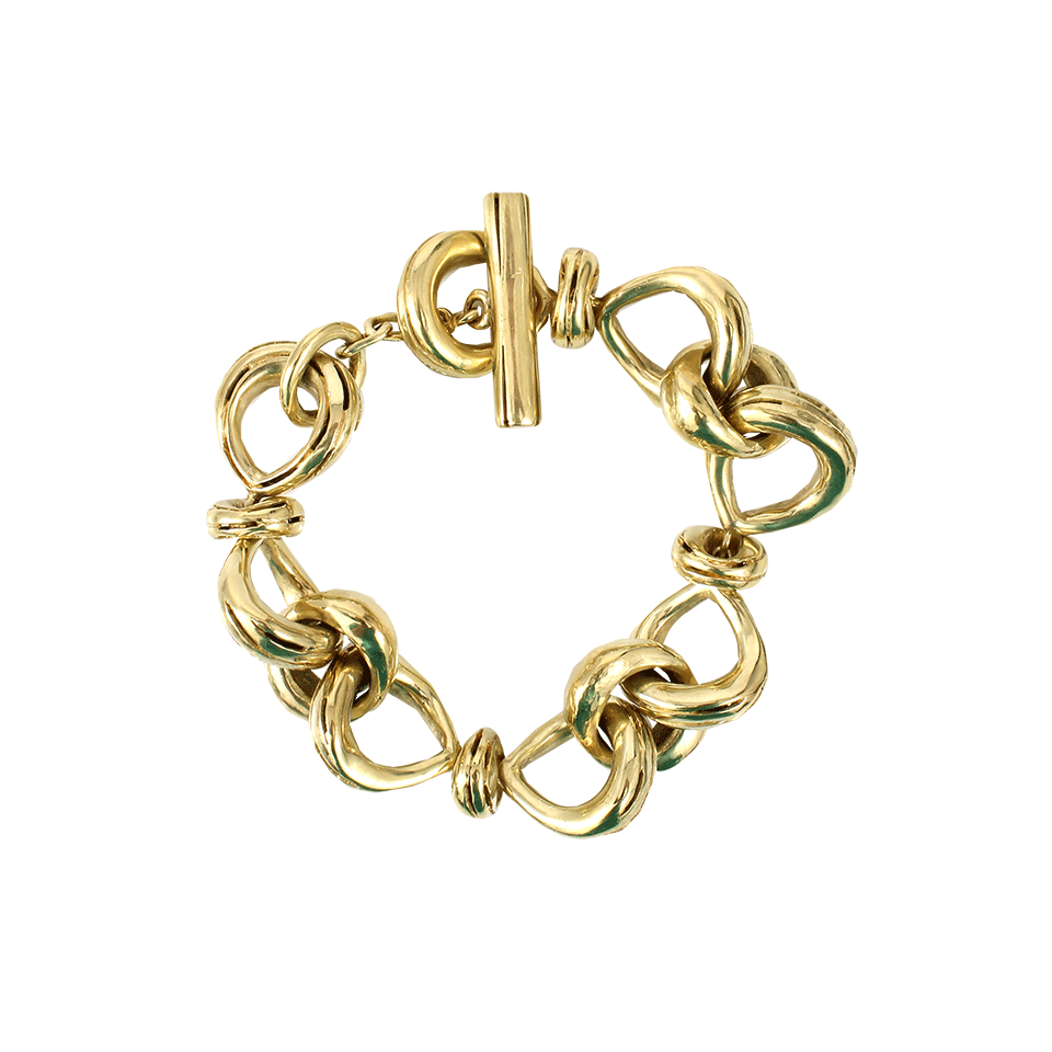 VAUBEL-Connected Bows Bracelet-GRN/GOLD