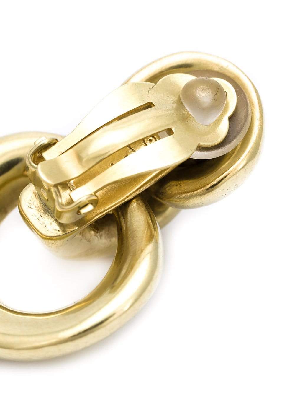 VAUBEL-Interlocking Hoop Clip Earrings-GOLD