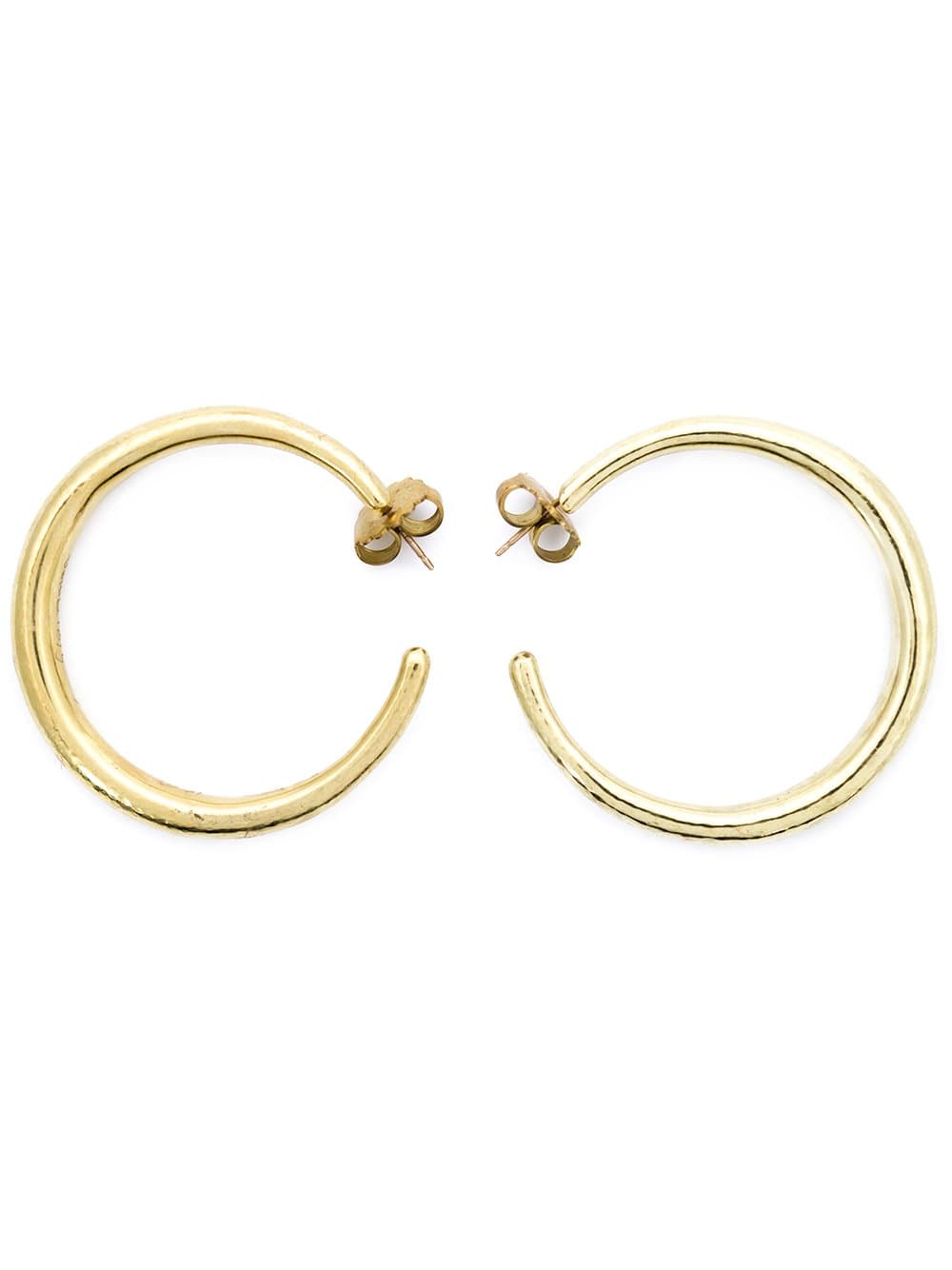 VAUBEL-Single Wire Hoop Earrings-GOLD