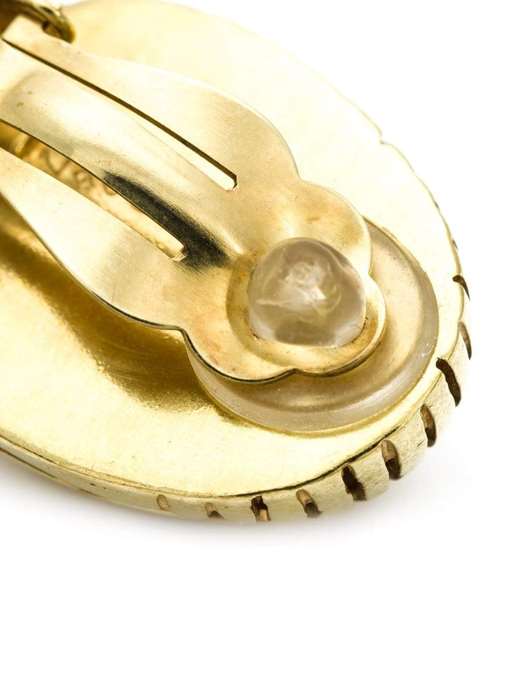 VAUBEL-Ridged Ball Earrings-GRN/GOLD