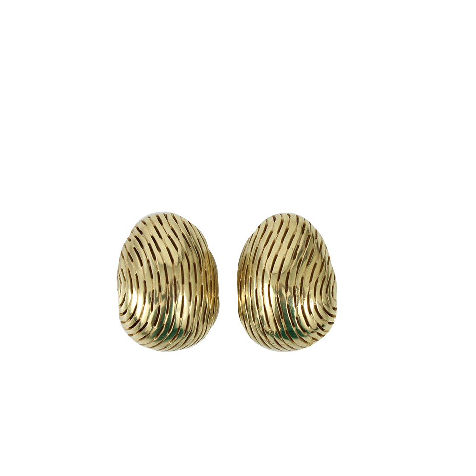 VAUBEL-Ridged Ball Earrings-GRN/GOLD