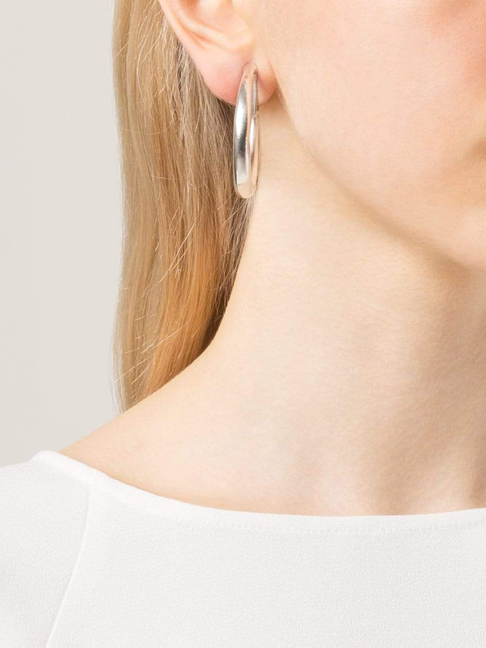 VAUBEL-Single Wire Hoop Clip Earrings-SILVER